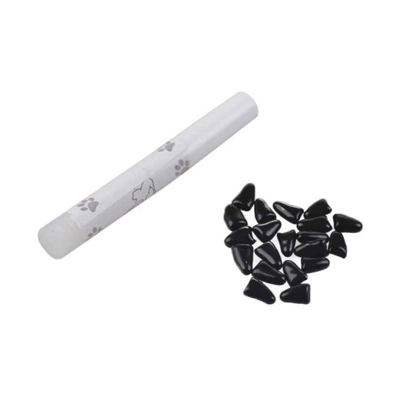 20 stuks siliconen zachte nagelkapjes voor katten, nagelbeschermer voor kattenpoten, 6 kleuren, maat xs-l, voor verzorgingsaccessoire voor katten: B / S