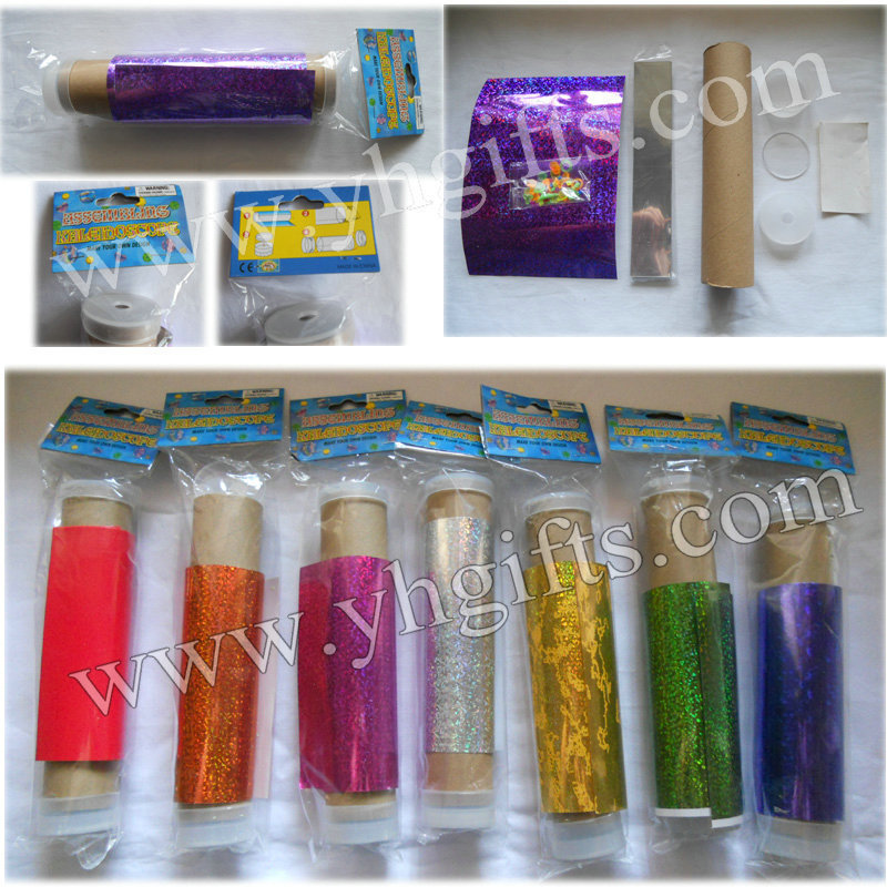 12 STÜCKE/LOT. Make ihre eigenen kaleidoskop handwerk kits, Montage kaleidoskop, Klassische spielzeug, DIY phantoscope, DIY artascope, mischfarbe