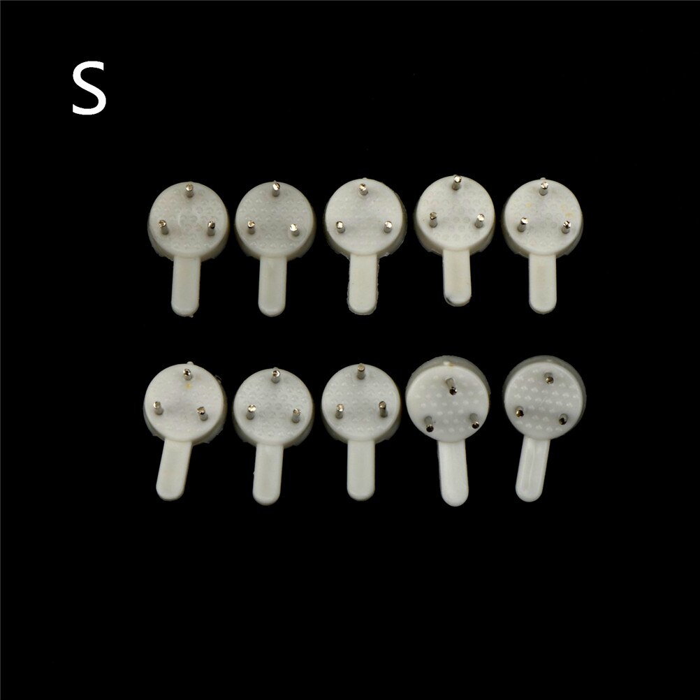 Plastic Multi Function Invisible Wall Mount Photo Picture Frame Clock Mirror Nail Hook Hanger Seamless Nail White