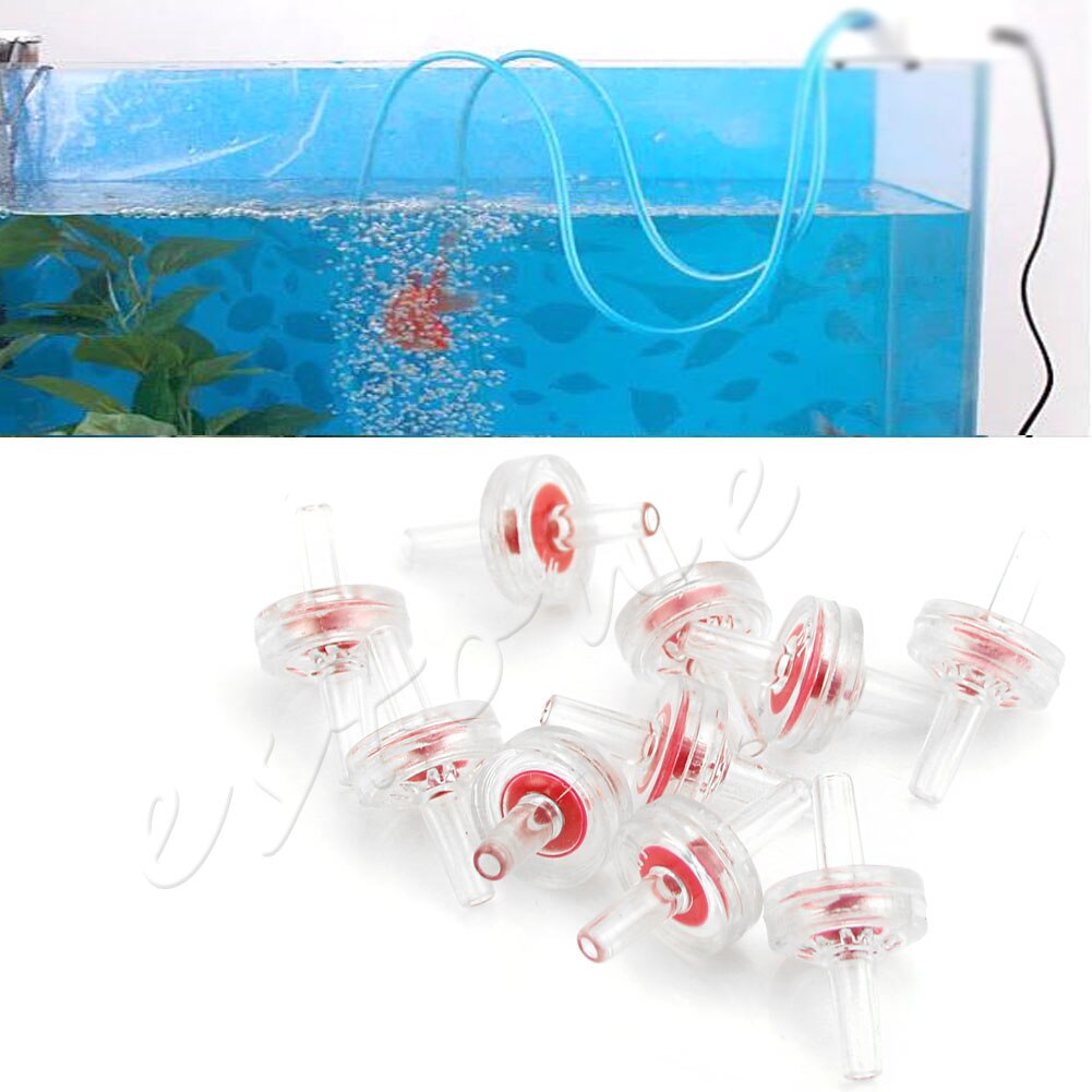 10pcs Aquarium Fish Tank Co2 Water Air Line Pump One Way Non-Return Check Valve