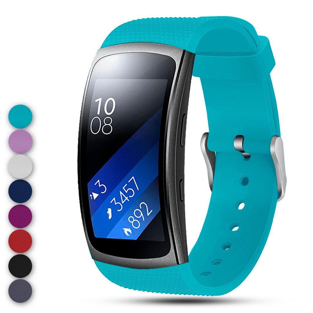 Eieuuk Zachte Siliconen Polsband Bandjes Sport Band Armband Voor Samsung Gear Fit 2 Pro En Fit 2 SM-R360 Smartwatch: green