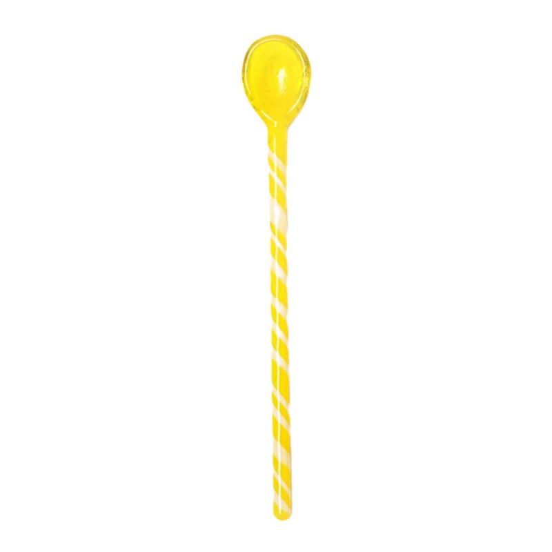 Kleurrijke Glas Roeren Koffie Melk Thee Roeren Stok Koffie Dessert Scoop Staaf Lepel Lange Steel Sap Koffielepel Servies: A12