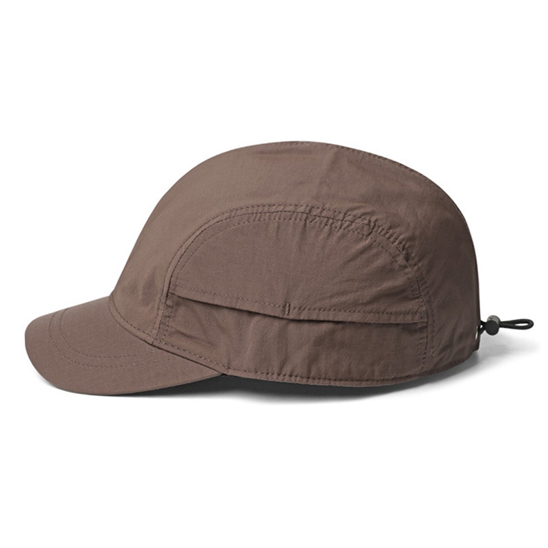 A Men'S Short-Brim Cap, Summer Style, Breathable And Quick-Drying Baseball Hat, Lightweight Soft-Top Duckbill Cap for Women: Chocolate