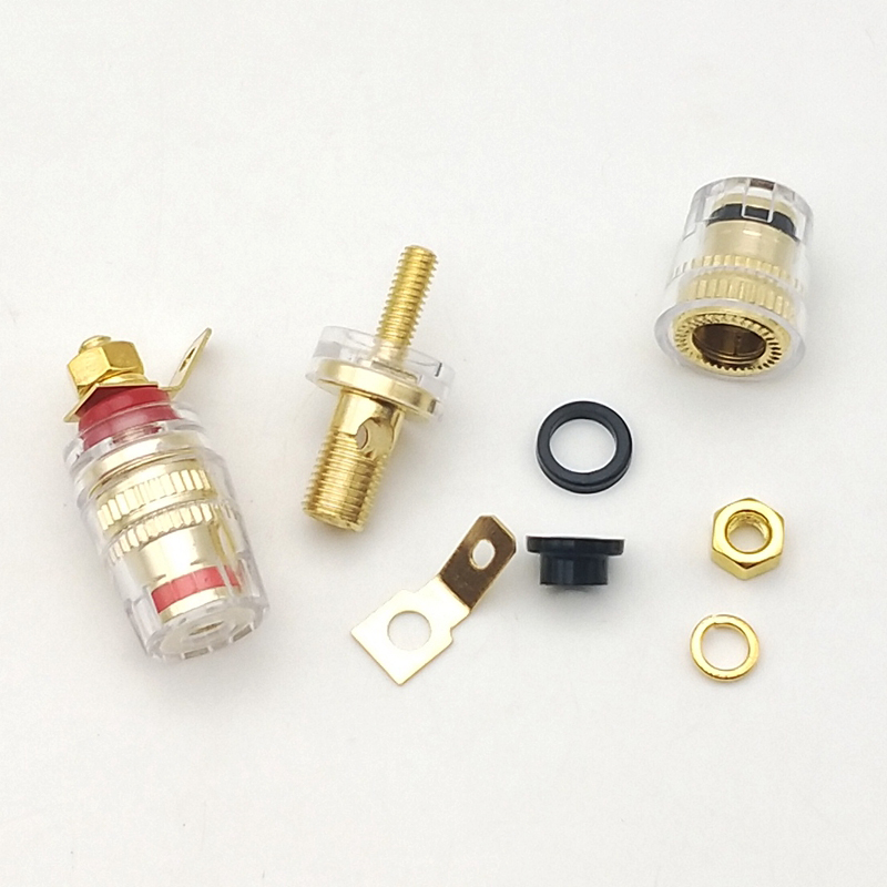 1Stck Lautsprecher Terminal Bindung Post 4mm Bananen Stecker Buchse Niederfrequenz Verstärker Stecker für Lautsprecher ﻿