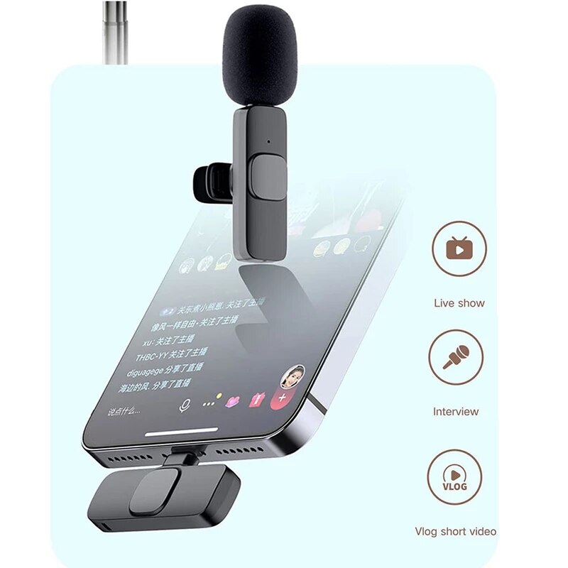 kabellos Revers Mikrofon Lavalier Knopfloch Bluetooth Mic Mini Pro Zelle Telefon Handy, Mobiltelefon Smartphone sehr klein Mikro binden klein Mikrofon