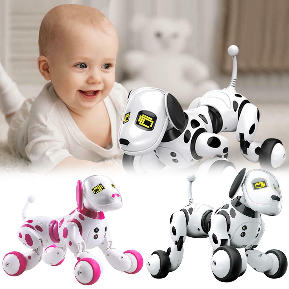 Juguete de Perro inteligente interactivo, Control remoto, Perro Robot, mando a distancia, inalámbrico, educativo, Led, electrónico, juguete para mascotas, de cumpleaños