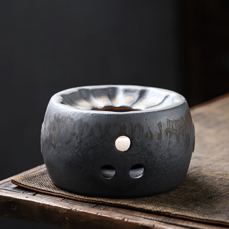 Ceramics Teapot Heating Base Japanese Style Candle Retro Kung Fu Teapot Trivets Warmer Chauffe Plat Bougie Tea Heater JD50DZ