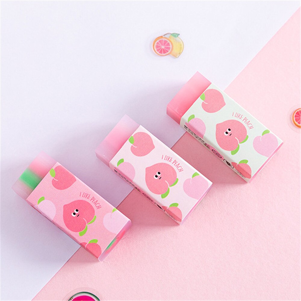 Borrador de sándwich de fruta para estudiantes, borrador suave portátil sin dejar marcas para dibujar y escribir: 1