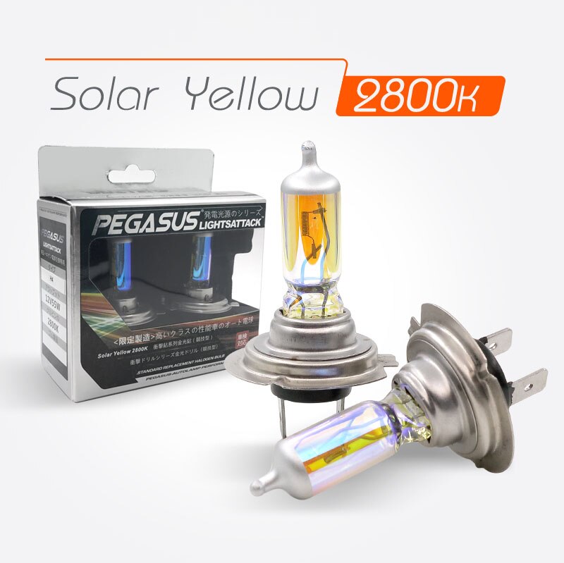 PEGASUS 2800K Auto Halogen H1 H3 H4 H7 H11 HB3 9005 HB4 9006 PS X 24W Scheinwerfer Auto scheinwerfer Birne Für Kopf licht Nebel Licht