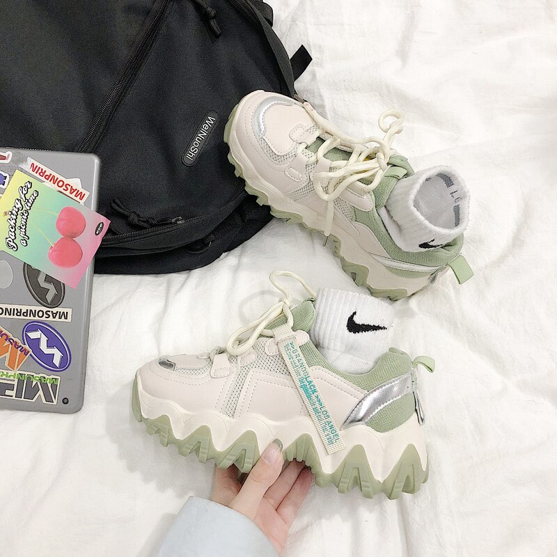 Zapatos deportivos para mujer modelos de explosión otoño nueva rebelde cómodo zapatos deportivos para estudiantes