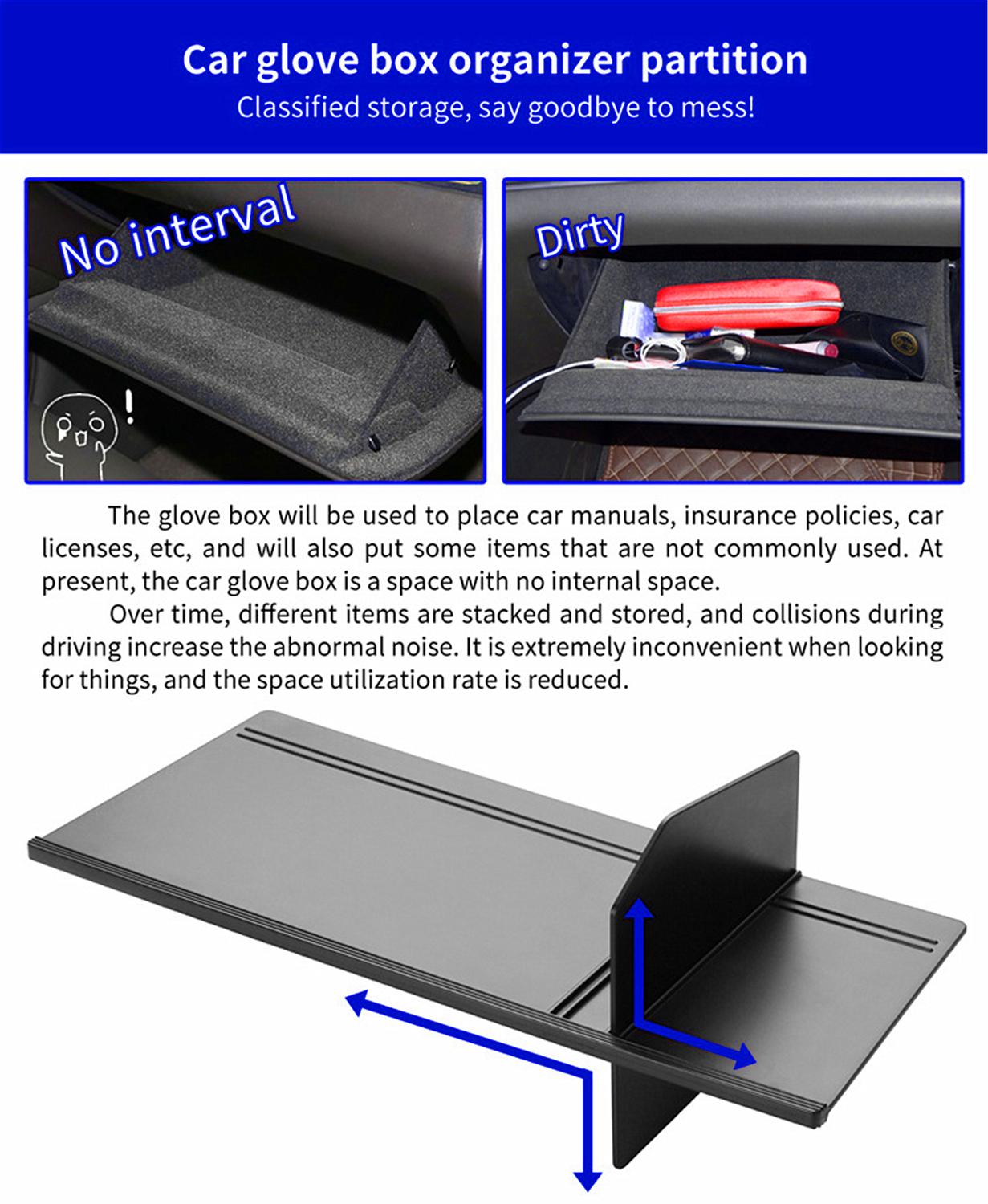 Organizer for Jeep Wrangler JL Gladiator JT Storage Box Tray Partition Plate Stowing Tidying Car Accessory