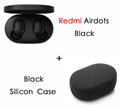 Xiaomi Redmi Airdots Xiaomi Auricular inalámbrico control de voz Bluetooth 5,0 reducción de ruido Control de grifo: add black case