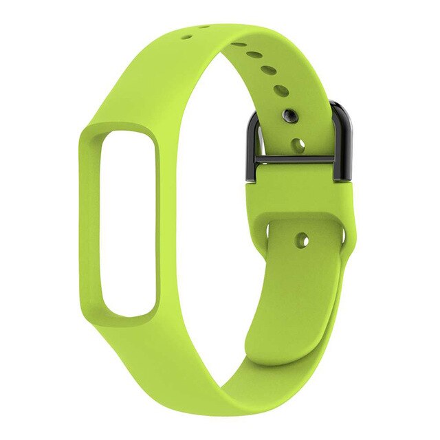 Smart Watch Band for Samsung Galaxy Fit-e R375 Silicone Wrist Band Strap Watchband Adjustable Bracelet Sports Replacement Band: Green