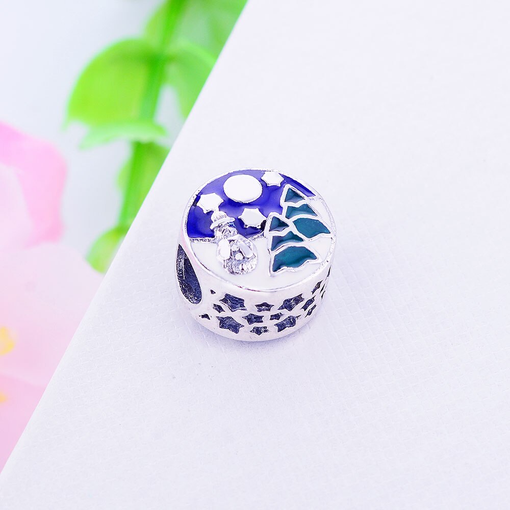 Winter Collectie 925 Sterling Zilver Besneeuwde Wonderland Kralen Fit Originele Europa Bedelarmband Sieraden Maken Berloque