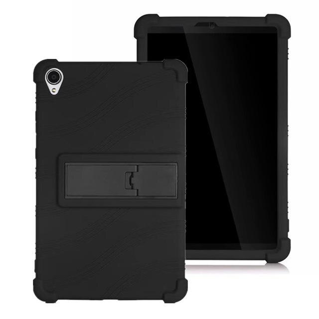 Soft Silicon Kids Case Voor Lenovo Tab M8 TB-8505F TB-8505X 8.0 Inch Tablet Funda Capa Cover Voor M8 Fhd TB-8705F/8705N Cover: Black