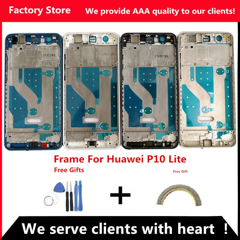Q & Y Qyjoy Aaa Midden Frame Voor Huawei P10 Lite Midden Frame Deksel Behuizing Voor WAS-LX2J WAS-LX2 WAS-LX1A WAS-L03T