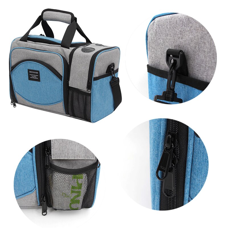 Wine cooler bag, Portable Wine Carrier Bag , Portable Bamboo Wine Snack Table