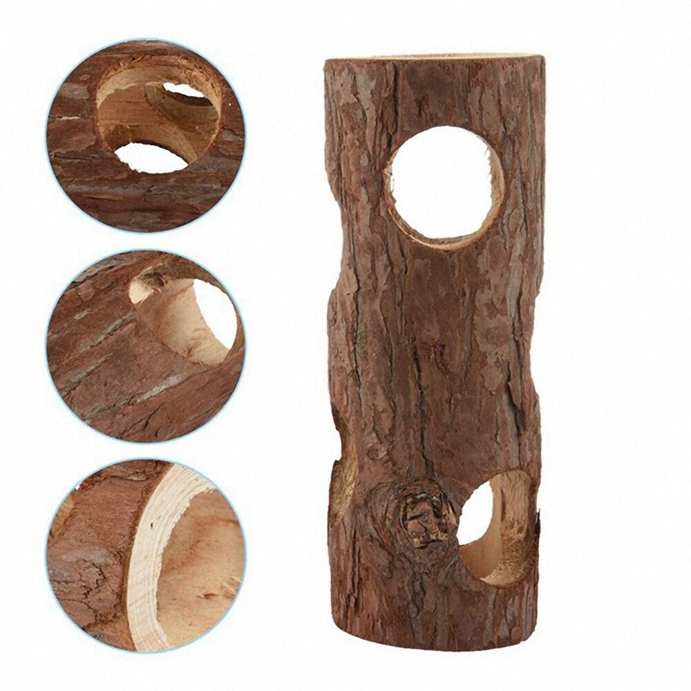 15/20cm Kleine Haustier Tunnel Spielzeug Natürliche Holz Hamster Tunnel ÜSpund Rohr Kauen Spielzeug Lustige Kaninchen Ratte Guinea schwein Kauen Biss Spielzeug