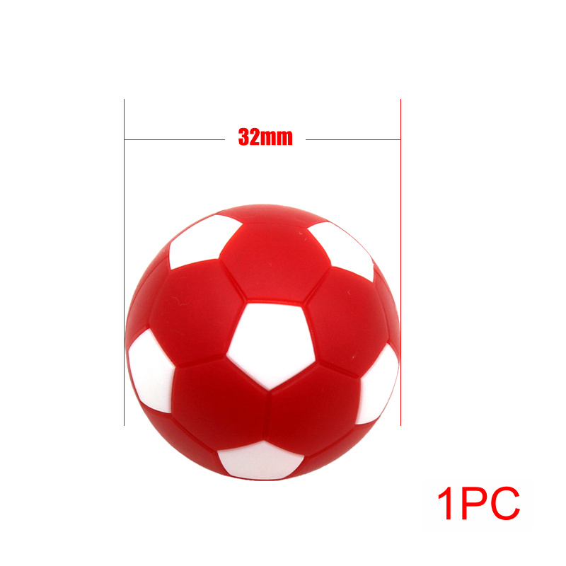 6PCS/lot 32mm Small Soccer Ball Mini Table Football Balls Black White Soccer Ball for Entertainment Flexible Trained Relaxed Toy: Burgundy