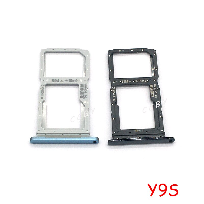 Neue Sim-karte Tray Für Huawei Y6S Y9S SIM Karte Tray Halter Slot Ersatz Teil