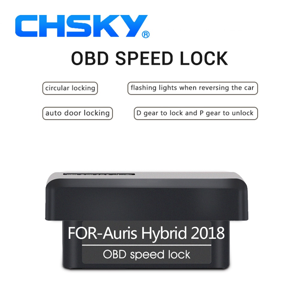 CHSKY Car OBD Speed Lock For Toyota Auris Hybrid Auris to Locking unlocking OBD kit Play Auto Speed Lock & Unlock