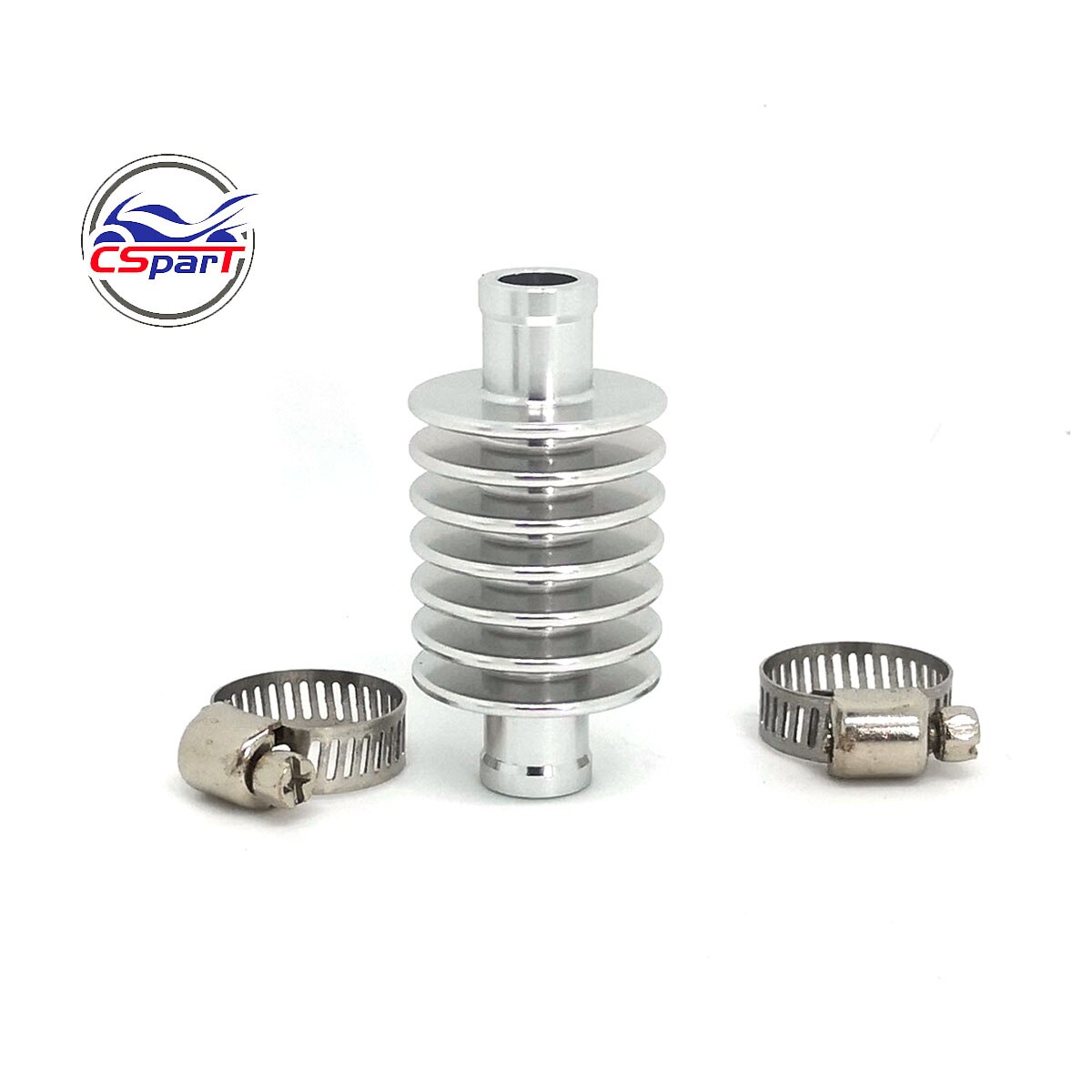 Radiateur en aluminium pour vélo refroidi à l'eau, 39CC 49CC MT A4 Blata KTM Polini ZPF, 58mm: Silver