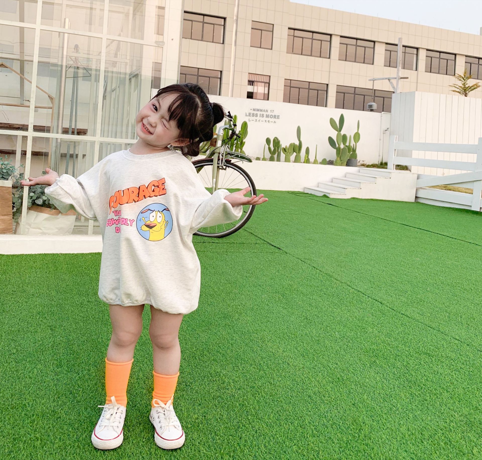 3113 kinderkleding lente en zomer baby meisjes trui koreaanse losse letters t-shirt top bovenkleding voor kinderen 1-7 y