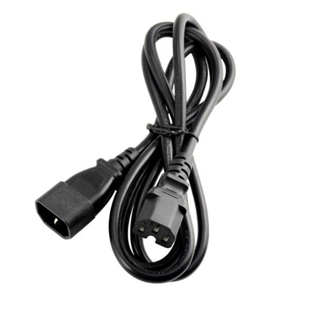 Black 1.0M 2.0M 3.0M PVC Copper IEC320 C13 C14 C15 C19 C20 extension power cord 10A / 16A charging cable