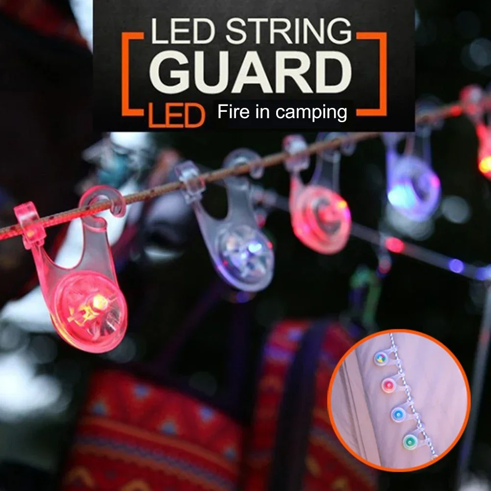 10 stücke LED Zelt Schnur Seil Schutz Hängen Licht Mini Taschenlampe Wasserdichte draussen Camping Angeln Warnung Sicherheit Lampe