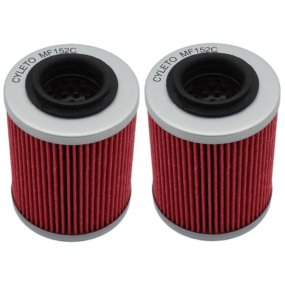Voor can-am commander 1000 oliefilter commander 800r 800 motorfiets oliefilter commander max 1000: 2 stuks - rood