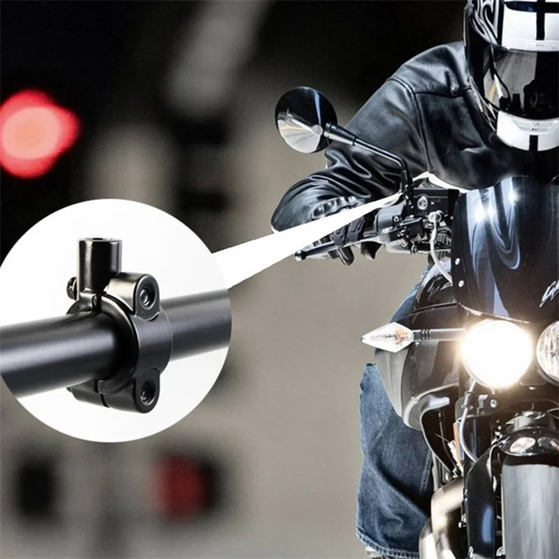 1Stck Universal- Motorrad Griff Bar Spiegel Halterung Rück Lenker Spiegel Klemme Klammern Adapter Zubehör