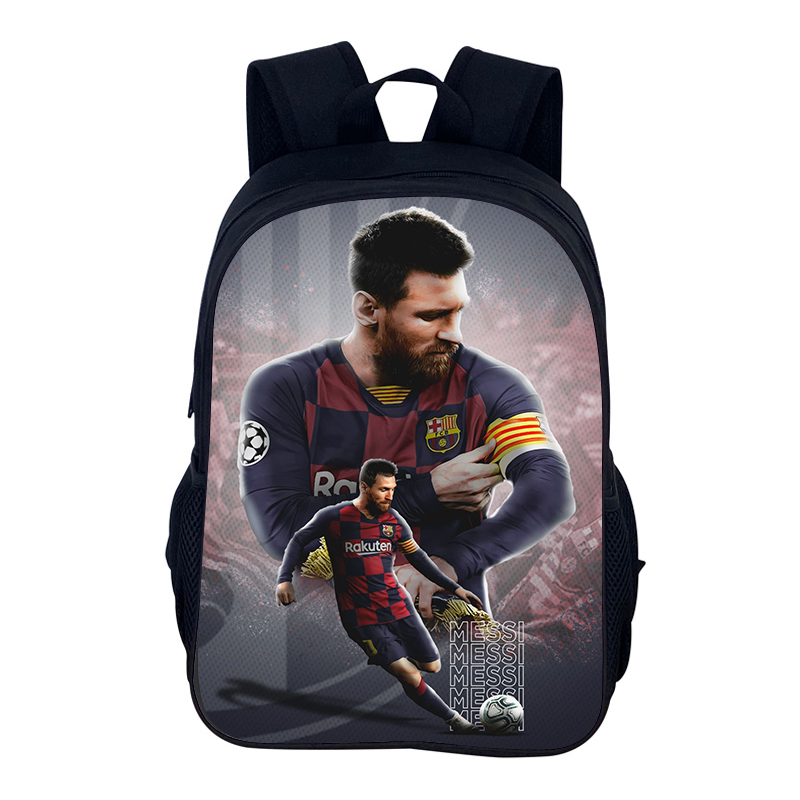 FußBall-Sportrucksack M-Messis Schultasche Jungen und Mädchen Sportrucksack Stern Spieler Schulrucksack Büchertaschen als bestes: Orange