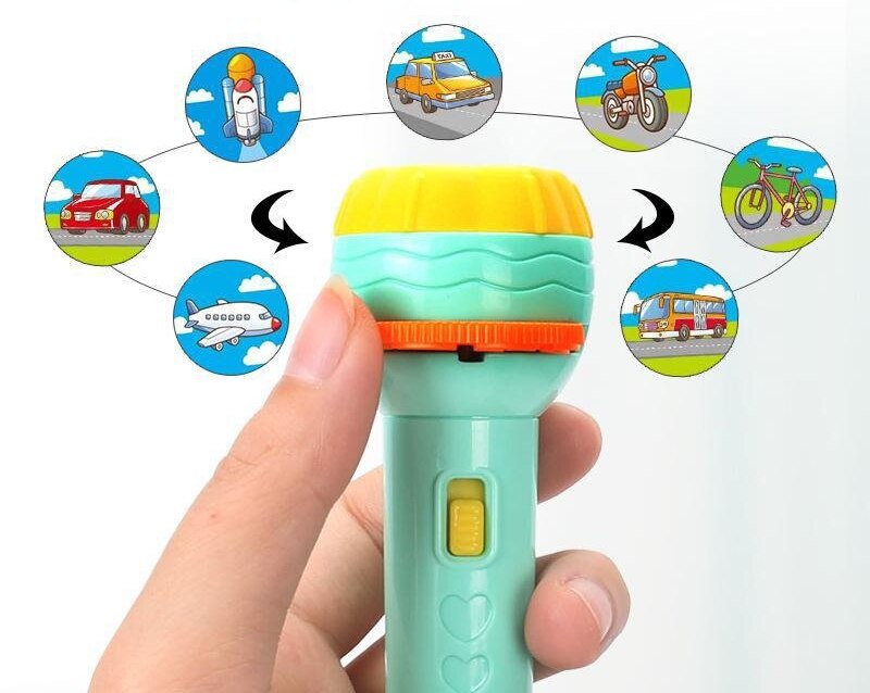 Child Early Education Projector Slide Story Machine Bedtime Toy Girl Boy Lamp Glowing Kids Lightstick Flashlight toy