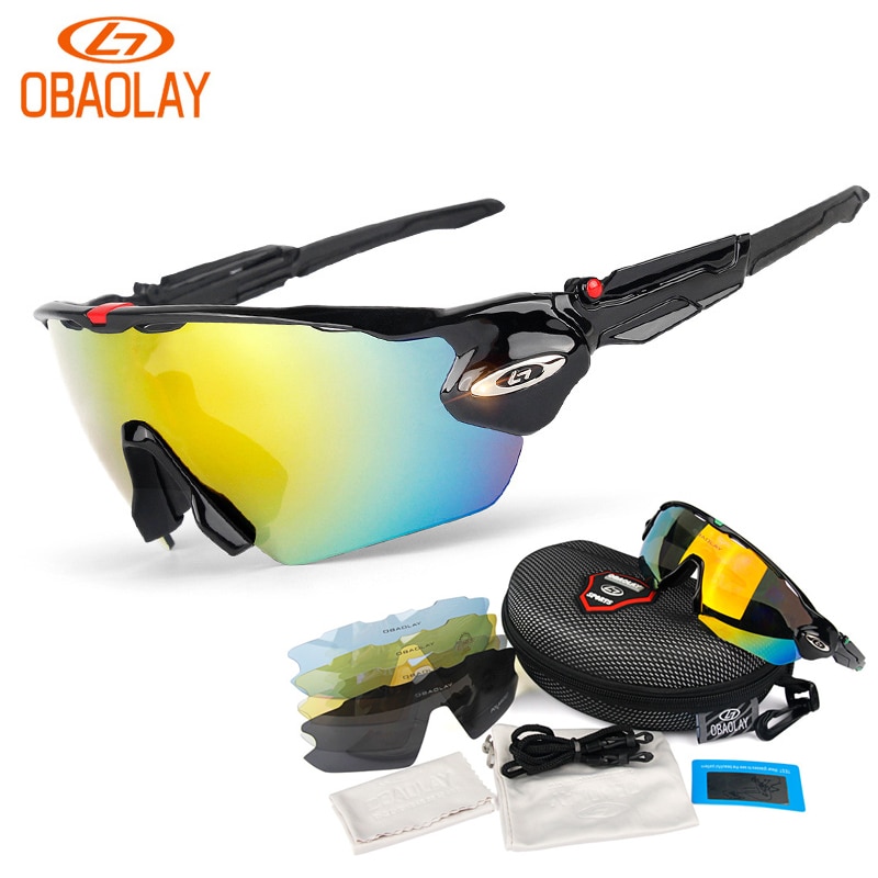 Hombre gafas de ciclismo polarizadas gafas de sol de ciclismo gafas de bicicleta MTB gafas deportivas de bicicleta con marco de miopía