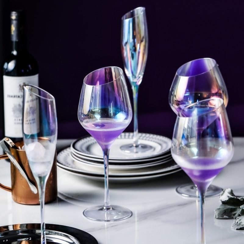 Regenbogen ionen beschichtung kristall glas wein Neigung gläser wein glas tasse champagner glas Bar Party zu hause trinken utensilien WF622945