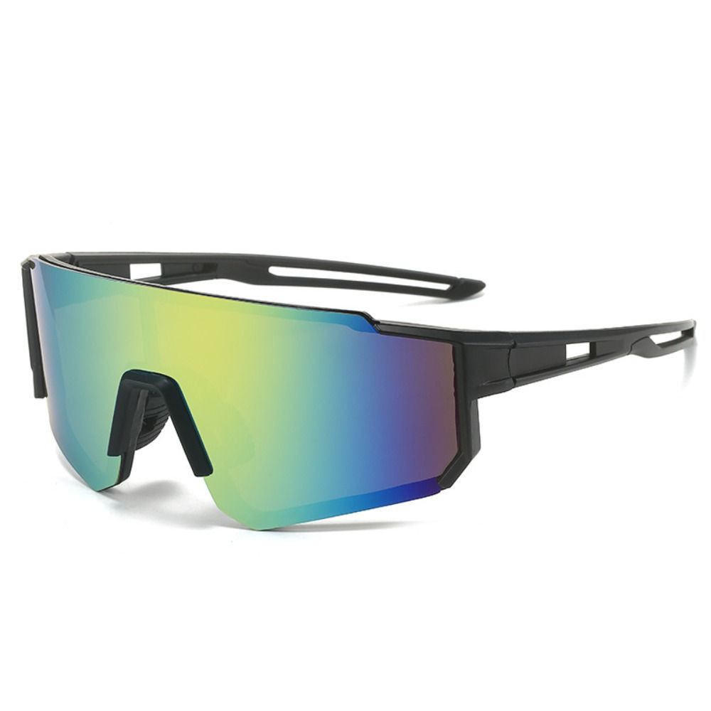 Uv400 cykelsolglasögon personliga hd-linser vintage uv-resistenta cykelglas överdimensionerade vindtäta utomhussportglasögon motocross: Grå