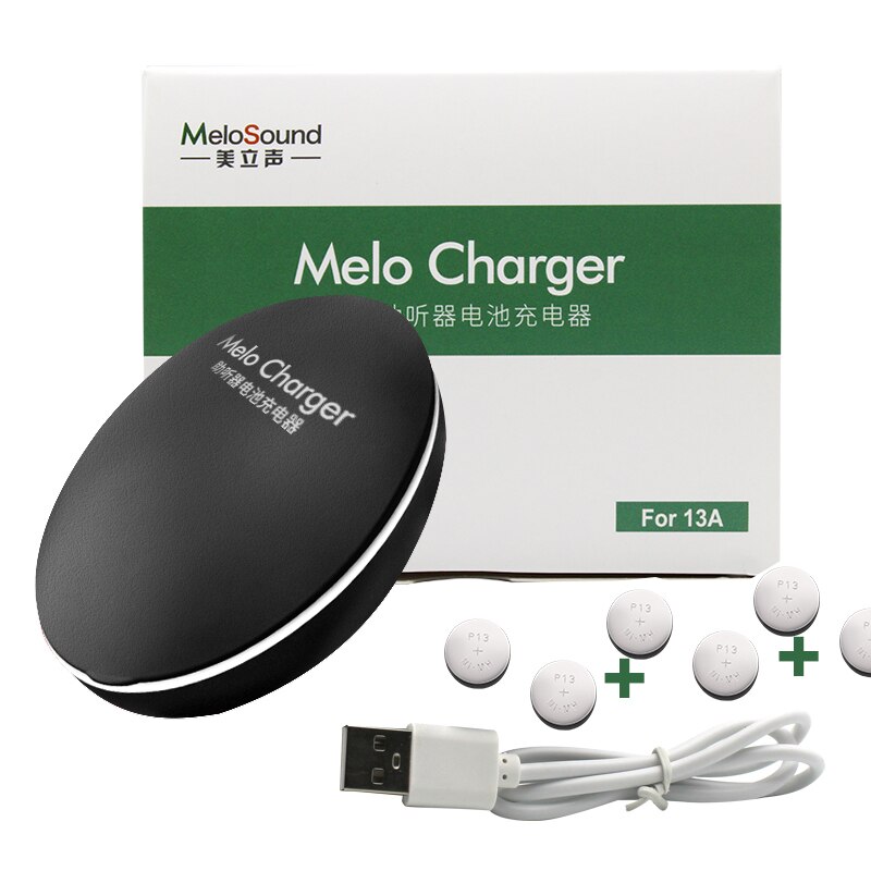 Rechargeable Battery For Hearing Aids, 13 Size Cycle Charge Battery And Charger Kit ,All 13 size hearing aids well fit: KIT 3