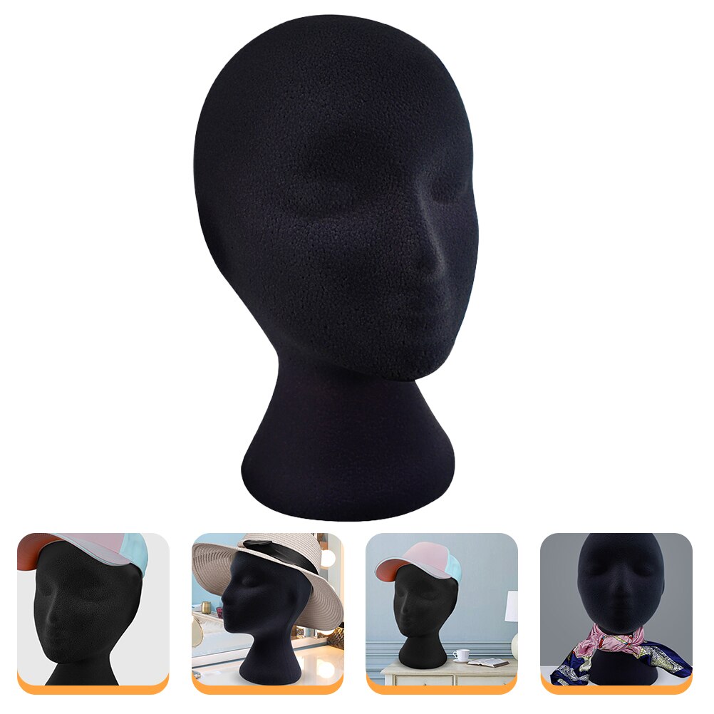 Kosmetiek Hoofd Lichtgewicht Nuttig Mannequin Pruik Hoofd Mannequin Hoofd Voor Make Oefeningen Hoeden Pruiken: Black
