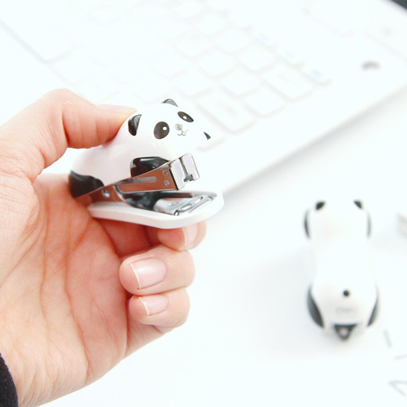 XCSSKG Mignon Panda Mini Agrafeuse Pour Bureau Et Maison