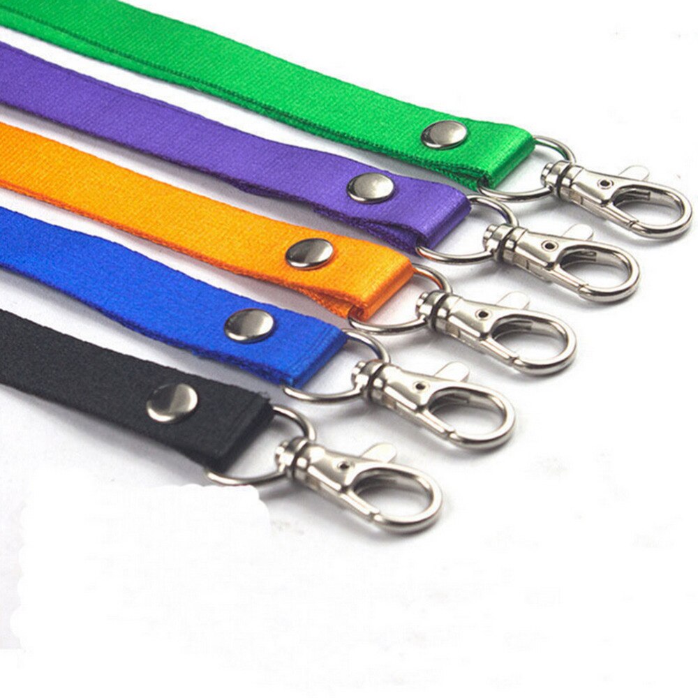 Lanyards Neck Strap For ID Pass Card Badge Key / Mobile Phone USB Holder DIY Hang Rope Lariat Lanyard 5 Colors