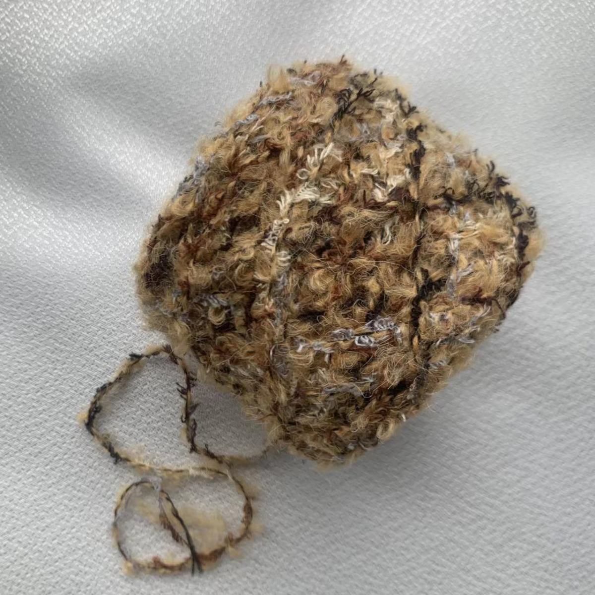 Feder Schleife Faden handgewebtes Garn DIY Häkelnadel Handstricken Kreis Garn DIY Pullover Jacke Wolle Schal Hut Wolle gestrickt: MULTI