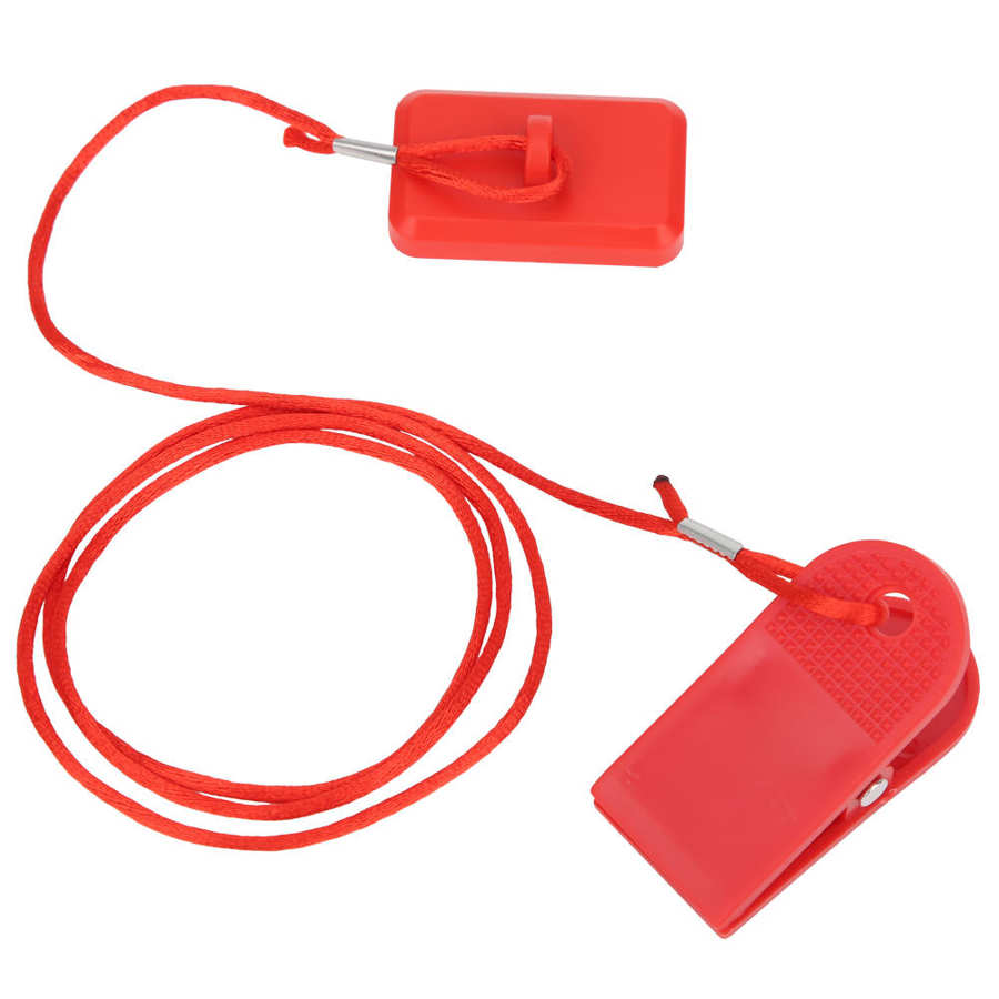 2 unidades, interruptor de seguridad para máquina de correr, llave de imán de bloqueo, accesorio Universal, Clip rectangular, máquina de correr, interruptor de seguridad, equipo de gimnasio