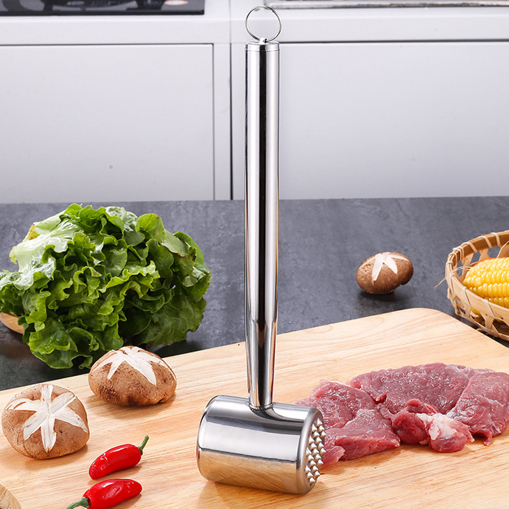 Keuken Vlees Mals Vlees Hamer Ponders Roestvrij Staal Steak Varkensvlees Vleesvermalsers Hamer Karbonades Losse Klop dubbelzijdige Steak Varkensvlees