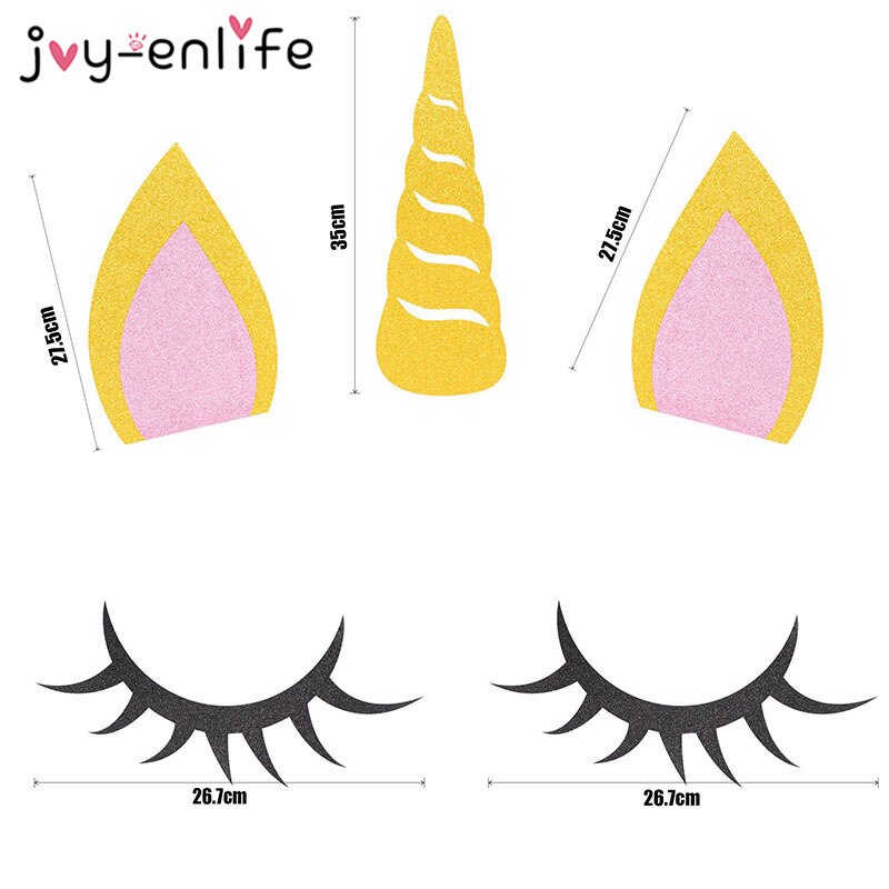 Pompon en papier licorne en forme de fleur | Oreilles licorne en corne, bricolage de décoration d'arrière-plan pour fête mariage, décoration de chambre d'anniversaire d'enfants