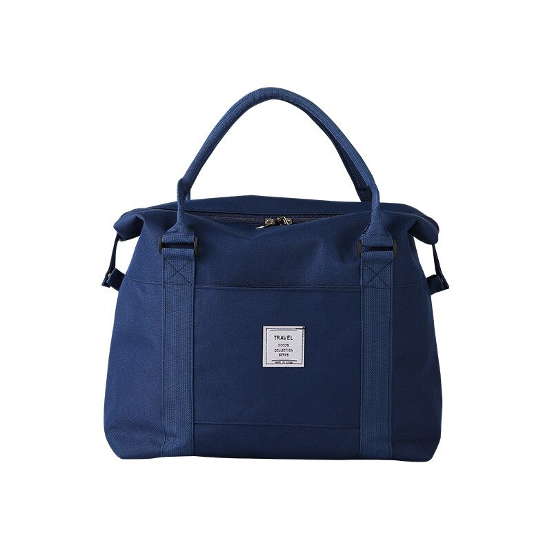 Travel Duffel Bag - Large Capacity Shoulder Bag - Foldable Shopping Organizer - 36x33x11cm - Nylon Oxford Cloth: Deep Blue
