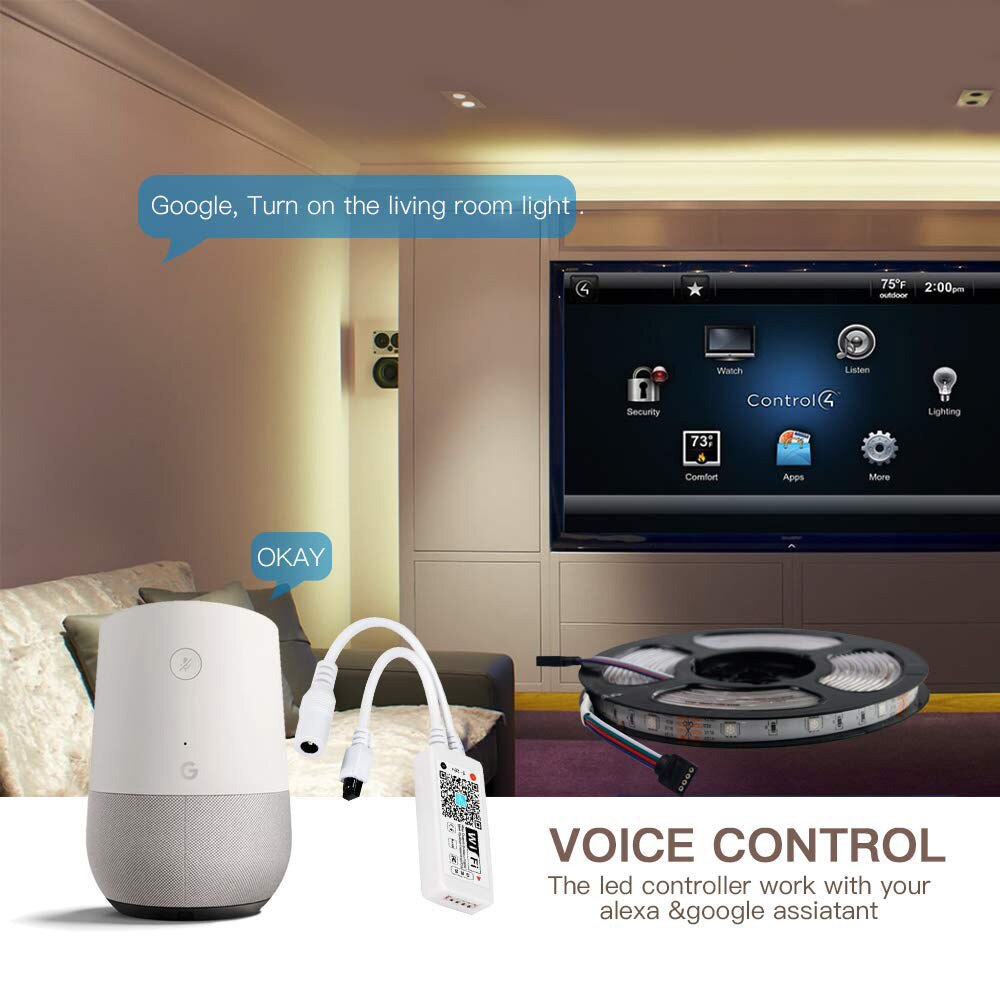 LED WiFi RGB Controller for LED Strip 3528 5050 LED Lamp DC5-28V LED WiFi RGB Controller Smart RGB Dimmer IOS Android Phone