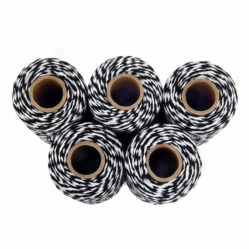 Dubbele Kleur Twisted Cords Diy Twisted Cords Verpakking Accessoires Katoen Baker Touw Touw Bruiloft Verpakking