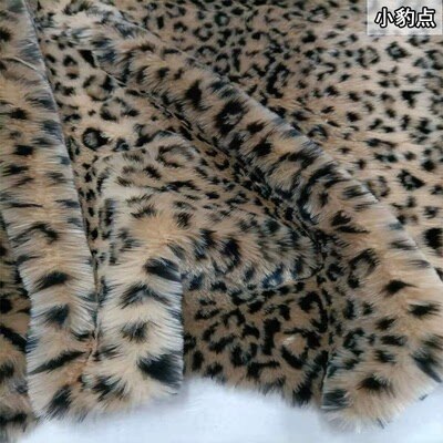 Wysokiej klasy wzór w cętki krótki plusz sztuczna wełna tkanina imitacja tkanina sztuczne futro, żakardowe futro królika tkaniny robić patchworku: 5