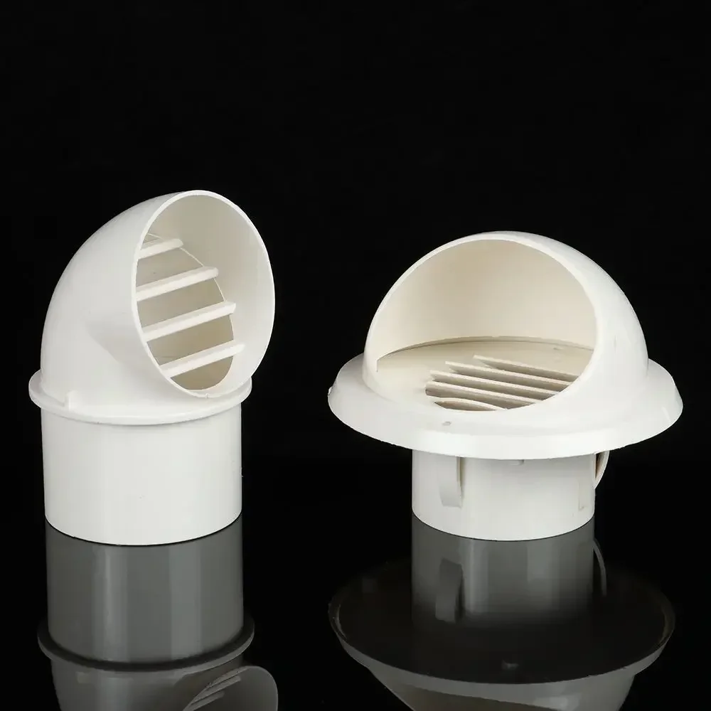 PVC Ventilation Exhaust Grille round Wall Ceiling Air Vent Grille Ducting Cover Outlet Heating Cooling Waterproof Vent Cap