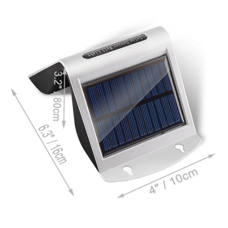 solenergi ledet 2835 vegglampe vanntett  ip66 veranda lys moderne ledet vegglampe pir bevegelsessensor utendørs hage utendørs lys hvit